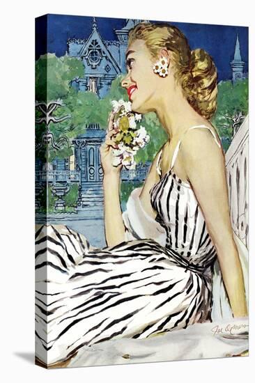 Walk to the Dance - Saturday Evening Post "Leading Ladies", October 5, 1957 pg.37-Joe deMers-Premier Image Canvas