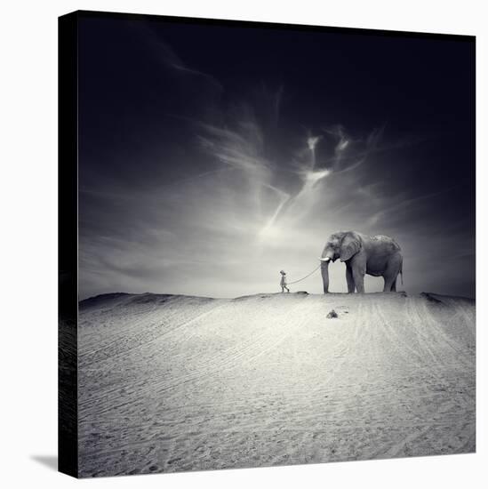 Walk with Me-Luis Beltran-Stretched Canvas