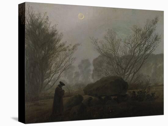 Walking at Dusk (Man Viewing a Prehistoric Grave)-Caspar David Friedrich-Premier Image Canvas