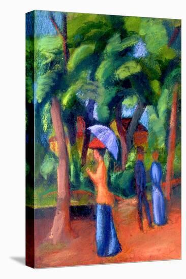 Walking in the Park, 1914-Auguste Macke-Premier Image Canvas