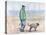 Walking the Dog - 06 (Pen and Watercolour)-Margaret Loxton-Premier Image Canvas