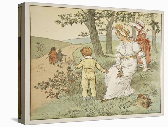 Walking to Mousey's Hall, Illustration from 'A Frog He Would A-Wooing Go'-Randolph Caldecott-Premier Image Canvas