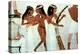 Wall Painting, Detail, Group of Musicians, Tomb of Nakht, Thebes-null-Premier Image Canvas