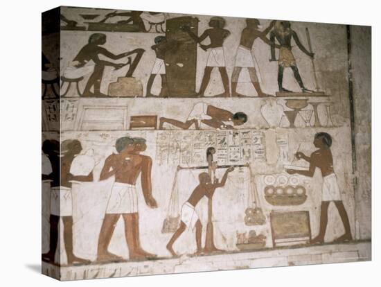 Wall Paintings, Tomb of Rehunire, Valley of the Nobles, Thebes, Unesco World Heritage Site, Egypt-Richard Ashworth-Premier Image Canvas
