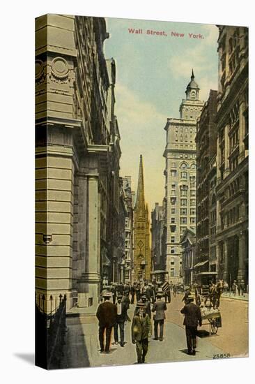 Wall Street, New York City, New York, USA, C1890-C1909-null-Premier Image Canvas