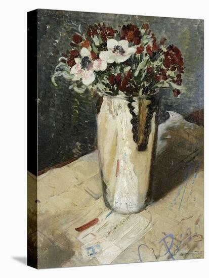 Wallflowers and Anemones, 1930 (Oil on Canvas)-William Nicholson-Premier Image Canvas