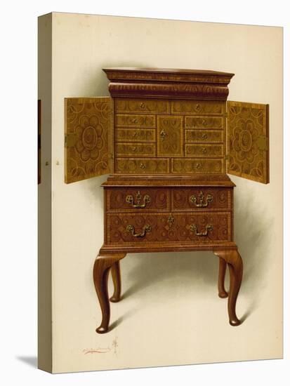 Walnut Cabinet, Property of Edward Dent-Shirley Charles Llewellyn Slocombe-Premier Image Canvas