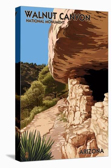 Walnut Canyon National Monument, Arizona-Lantern Press-Stretched Canvas
