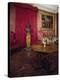 Walnut Veneer Wood Table in Pope Benedict XIV's Salon, Tozzoni Mansion, Italy-null-Premier Image Canvas