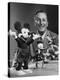 Walt Disney, of Walt Disney Studios, Posing with Some Famous Cartoon Characters-J. R. Eyerman-Premier Image Canvas