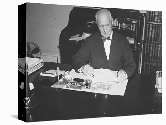 Walter Pierce at his desk, 1934-Harris & Ewing-Premier Image Canvas