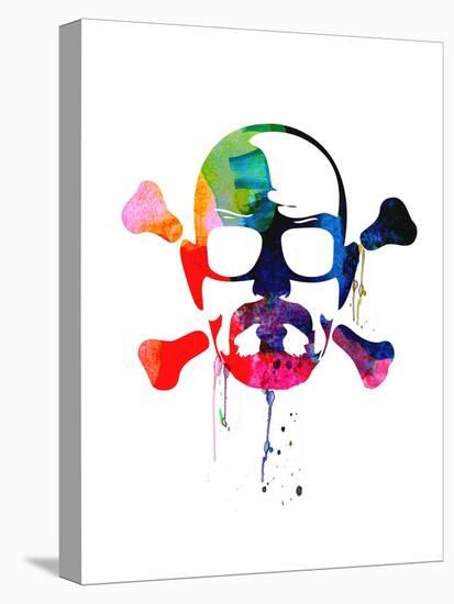 Walter Skull Watercolor-Lora Feldman-Stretched Canvas