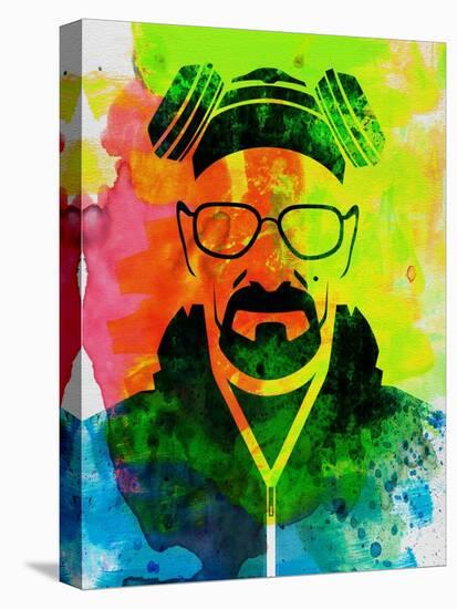 Walter White Watercolor 1-Anna Malkin-Stretched Canvas