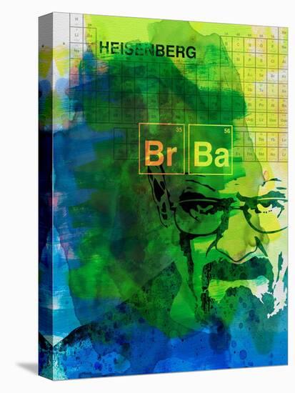 Walter White Watercolor 2-Anna Malkin-Stretched Canvas