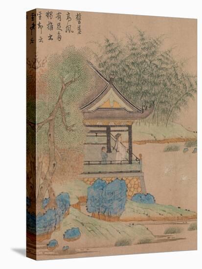 Wang Xizhi watching geese, Handscroll. c.1295-Qian Xuan-Premier Image Canvas