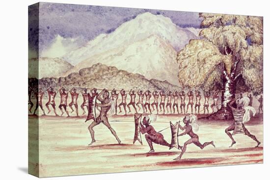 War Dance Illustration from "The Albert N'Yanza Great Basin of the Nile", 1866-Sir Samuel Baker-Premier Image Canvas