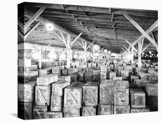 Warehouse of Earthenware at G.N. Docks, 1926-Asahel Curtis-Premier Image Canvas