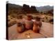 Wari Face Neck Jars and Painted Vessels, Cache, Empires of the Sun, Huari, Peru-Kenneth Garrett-Premier Image Canvas