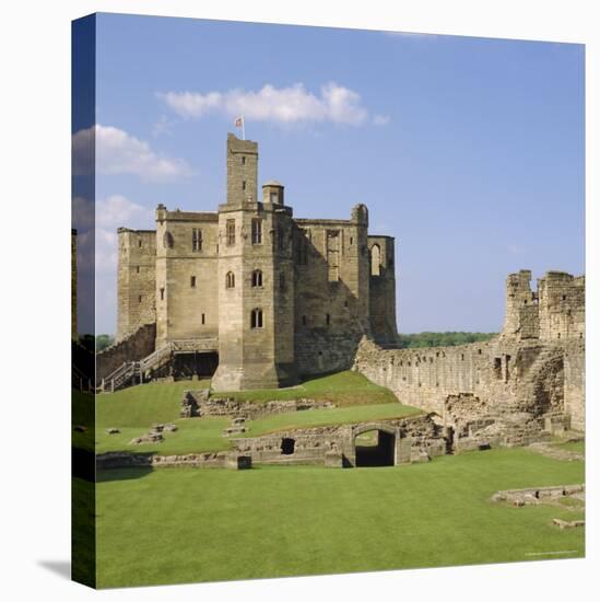 Warkworth Castle Dating from Medieval Times, Northumberland, England, UK-Michael Jenner-Premier Image Canvas