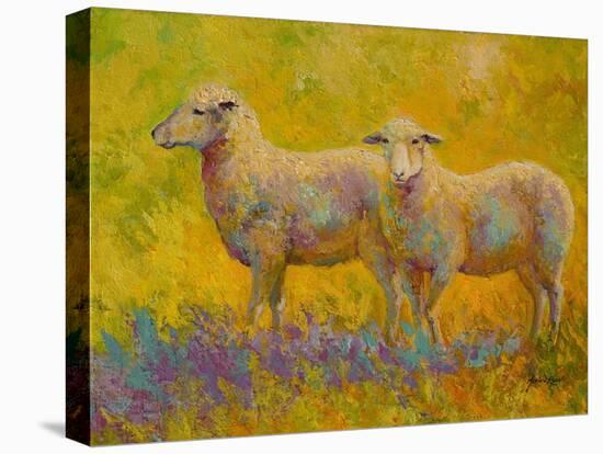 Warm Glow Sheep Pair-Marion Rose-Premier Image Canvas