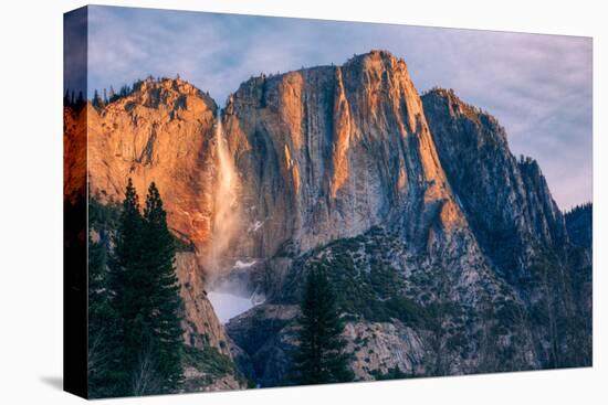 Warm Light and Chilly Yosemite Falls, Yosemite Valley-null-Premier Image Canvas