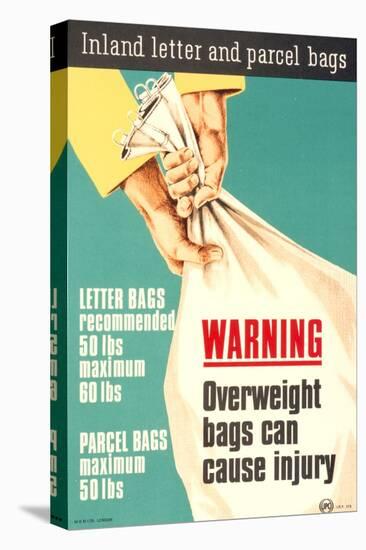 Warning Overweight Bags Can Cause Injury-null-Stretched Canvas