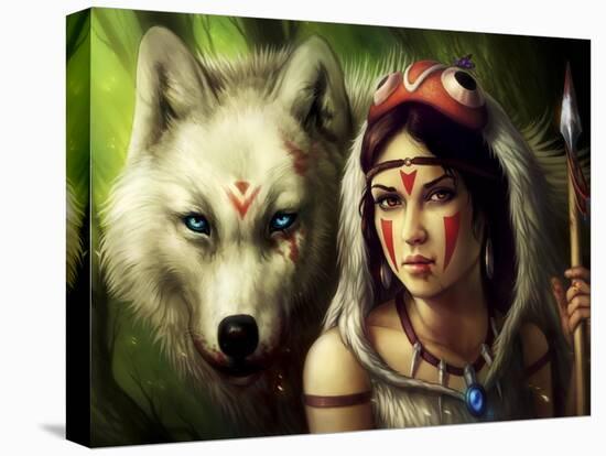 Warrior Princess-JoJoesArt-Premier Image Canvas