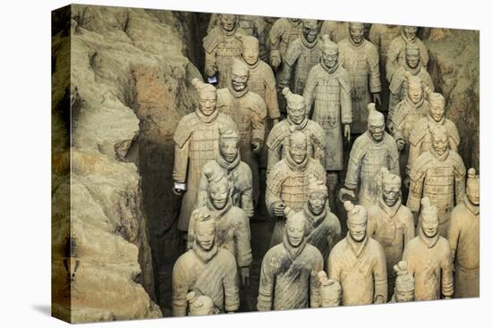 Warriors, Terracotta Army, UNESCO World Heritage Site, Xian, Shaanxi, China, Asia-Janette Hill-Premier Image Canvas