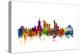 Warsaw Poland Skyline-Michael Tompsett-Stretched Canvas