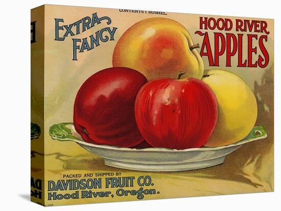 Warshaw Collection of Business Americana Food; Fruit Crate Labels, Davidson Fruit Co.-null-Stretched Canvas