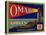Warshaw Collection of Business Americana Food; Fruit Crate Labels, Omak Fruit Growers-null-Stretched Canvas