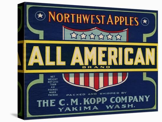 Warshaw Collection of Business Americana Food; Fruit Crate Labels, The C.M. Kopp Company-null-Stretched Canvas