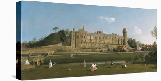 Warwick Castle-Antonio Canaletto-Stretched Canvas