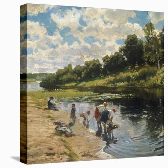 Washing at the River Bank, 1922-Vladimir Egorovic Makovsky-Premier Image Canvas