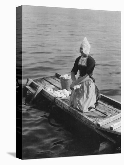 Washing in the Zuider Zee, Volendam, Netherlands, C1934-null-Premier Image Canvas