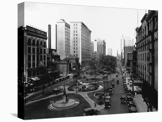 Washington Boulevard, Detroit, 1920-null-Premier Image Canvas