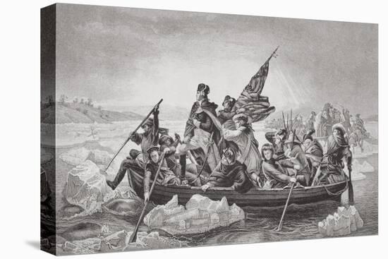 Washington Crossing the Delaware Near Trenton, New Jersey, Christmas 1776, from 'Illustrations of…-Emanuel Leutze-Premier Image Canvas