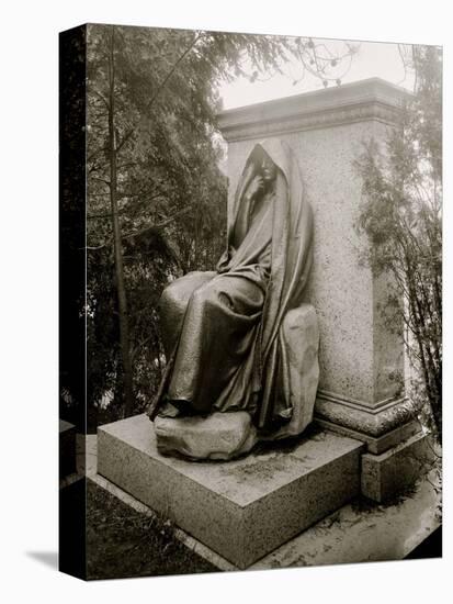 Washington, D.C., Grief (Adams Monument) by St. Gaudens, Rock Creek Cemetery-null-Stretched Canvas