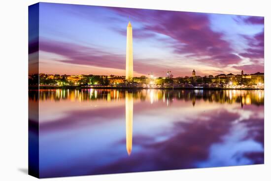Washington DC at the Tidal Basin and Washington Monument.-SeanPavonePhoto-Premier Image Canvas