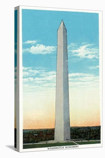 Washington, DC, Exterior View of the Washington Monument-Lantern Press-Stretched Canvas
