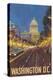 Washington DC, The Capitol Building-Lantern Press-Stretched Canvas