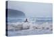 Washington, Male Sea Kayaker Breaks Through Surf at Makah Bay on the Olympic Coast-Gary Luhm-Premier Image Canvas