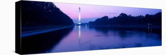 Washington Monument reflecting in pool at dawn, Washington DC, USA-null-Premier Image Canvas