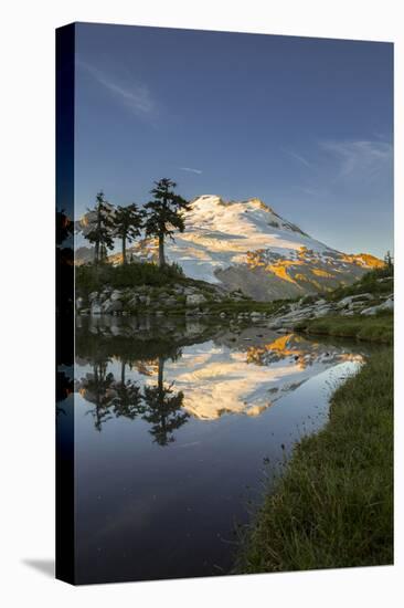 Washington, Mt. Baker Reflecting in a Tarn on Park Butte-Gary Luhm-Premier Image Canvas