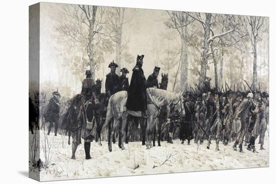 Washington Reviewing His Troops at Valley Forge-W. T. Trego-Premier Image Canvas