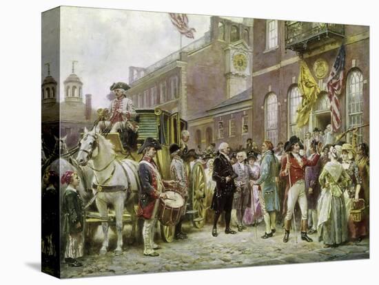 Washington's Inauguration at Philadelphia, 1793-Jean Leon Gerome Ferris-Premier Image Canvas