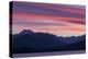 Washington, Seabeck. Sunset over the Olympic Mountains and Hood Canal-Don Paulson-Premier Image Canvas