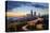 Washington, Seattle. Sunset View of Downtown over I-5 from the Jose Rizal Bridge-Gary Luhm-Premier Image Canvas
