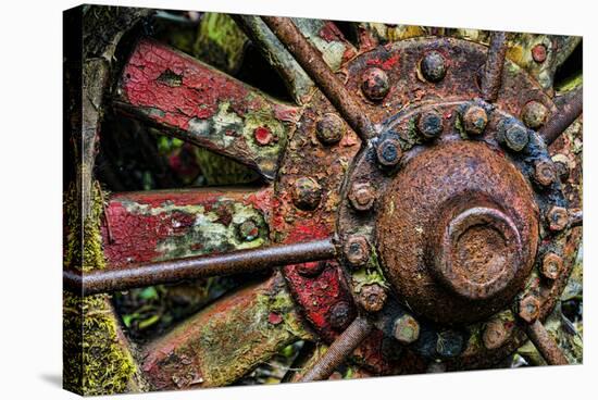 Washington State, Forks. Detail of Antique Logging Equipment-Jaynes Gallery-Premier Image Canvas