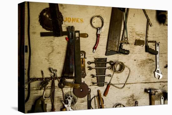 Washington State, Palouse, Whitman County. Pioneer Stock Farm, Tools Inside Farm's Shop-Alison Jones-Premier Image Canvas